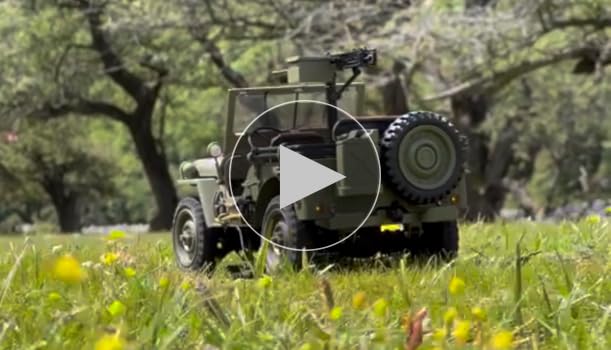 【美品】JEEP HG4-58 G.P.W 1/14スケール RC　A1606 HG4-58 1/14 scale Jeep Willeys GPW威利斯吉普GPW 金屬升級+聲